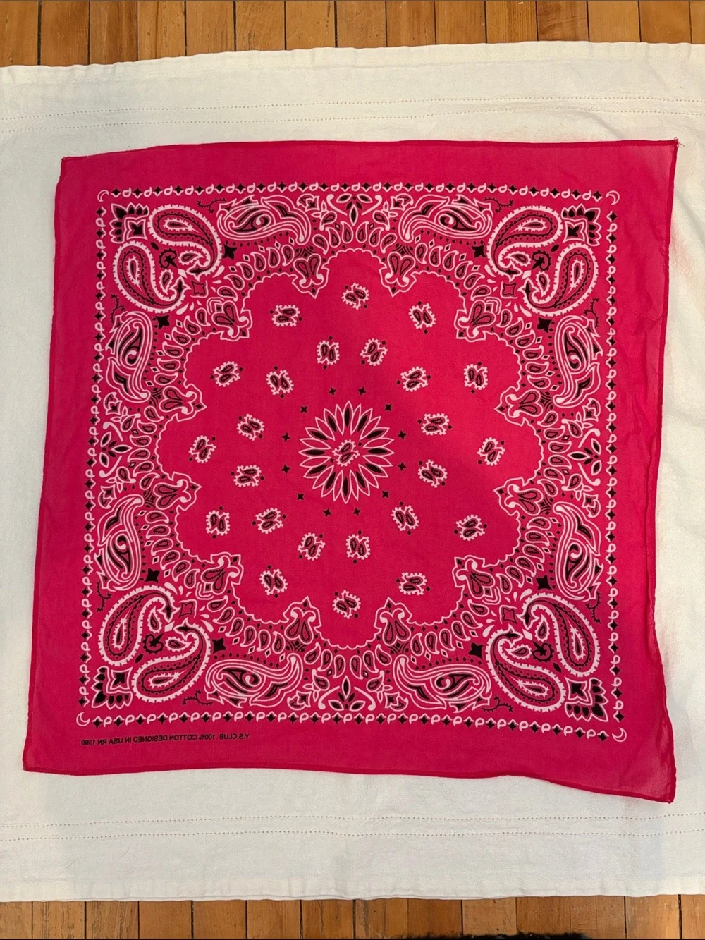 Pink Paisley Bandana